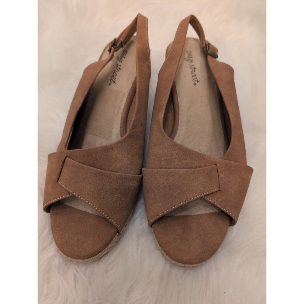 Easy Street Espadrille Wedge Sandals Woman size 9